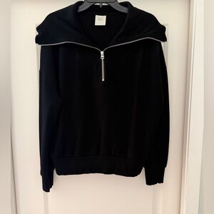 Varley Black Half-Zip Sweatshirt